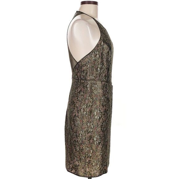 ASO CAROLINE FORBES THE VAMPIRE DIARIES TVD Dress Gold Lace Dress RARE - Picture 10 of 12